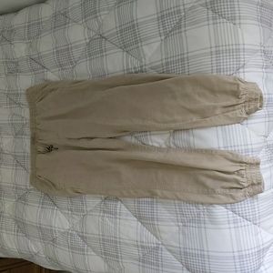 Zara khaki joggers - size L (but fits M)